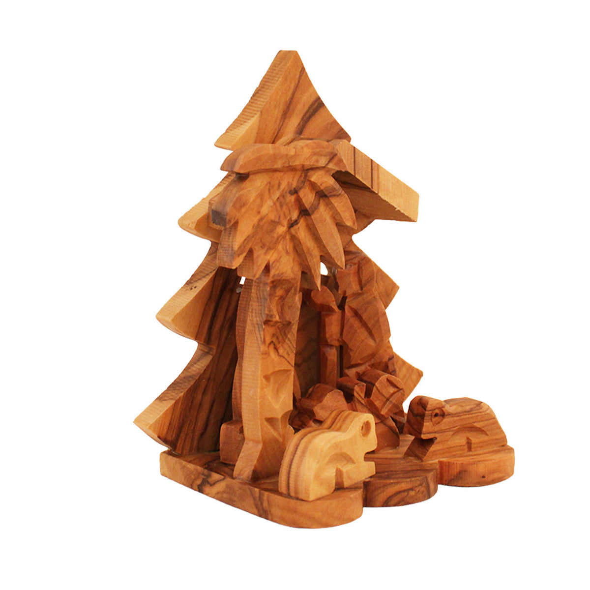 Olive Wood Christmas Nativity from Bethlehem – Holy Family Sculpture