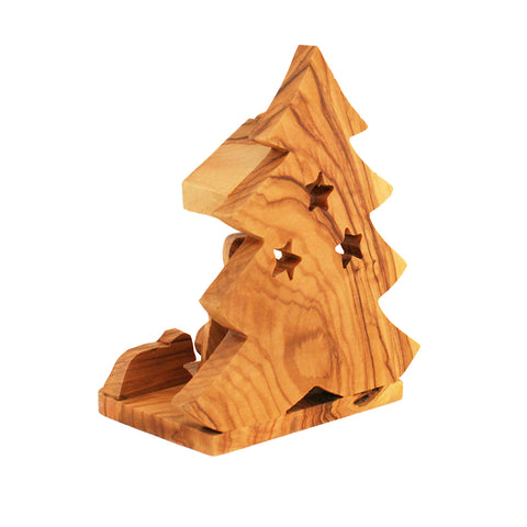 Olive Wood Christmas Nativity from Bethlehem – Holy Family Sculpture