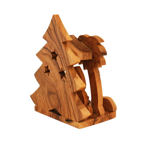 Olive Wood Christmas Nativity from Bethlehem – Holy Family Sculpture