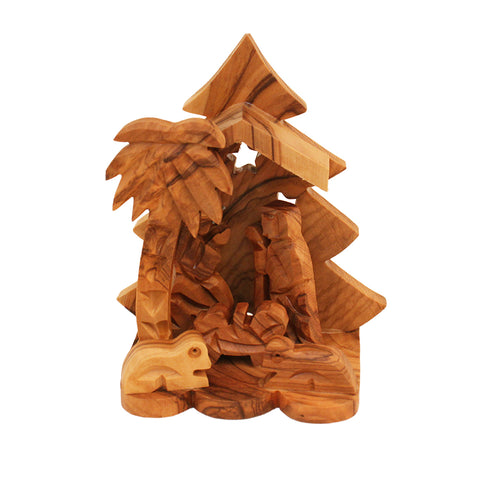 Olive Wood Christmas Nativity from Bethlehem – Holy Family Sculpture