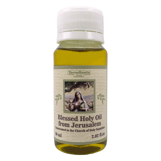 Blessed Holy Virgin Anointing Olive Oil from Holy Land Church of The Holy Sepulcher Jerusalem 60ml / 2.02fl.oz