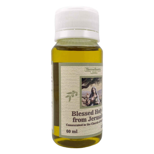 Blessed Holy Virgin Anointing Olive Oil from Holy Land Church of The Holy Sepulcher Jerusalem 60ml / 2.02fl.oz