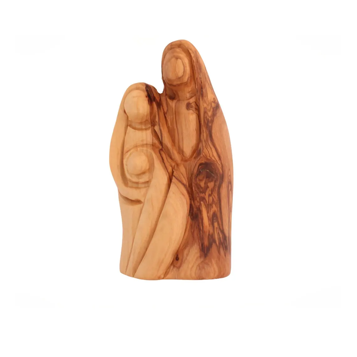 Olive wood Holy Family figurine 4.5 inch from Bethlehem
