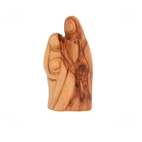 Olive wood Holy Family figurine 4.5 inch from Bethlehem

