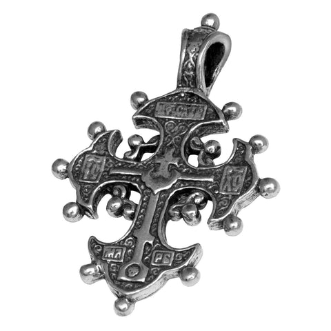 order Orthodox silver crucifix pendant from Israel
