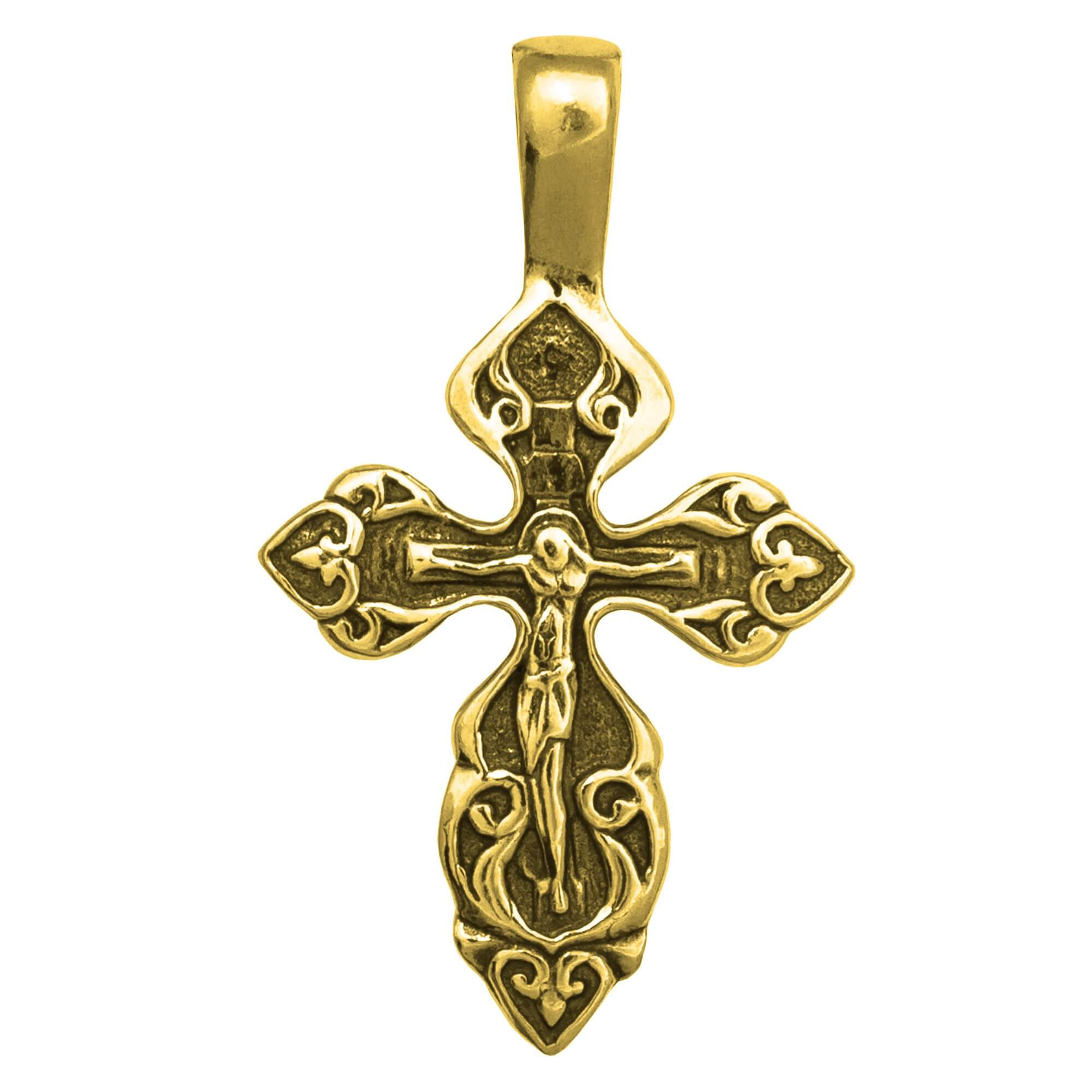 Orthodox INRI crucifix pendant from the Holy Land, sterling 925