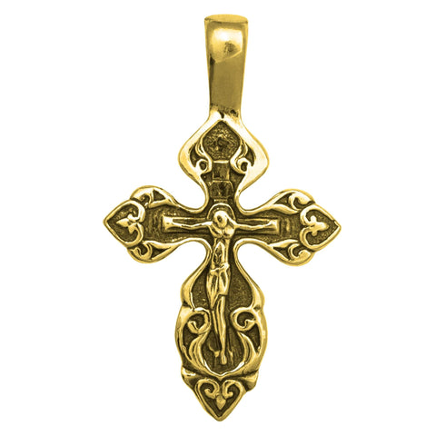 Orthodox INRI crucifix pendant from the Holy Land, sterling 925