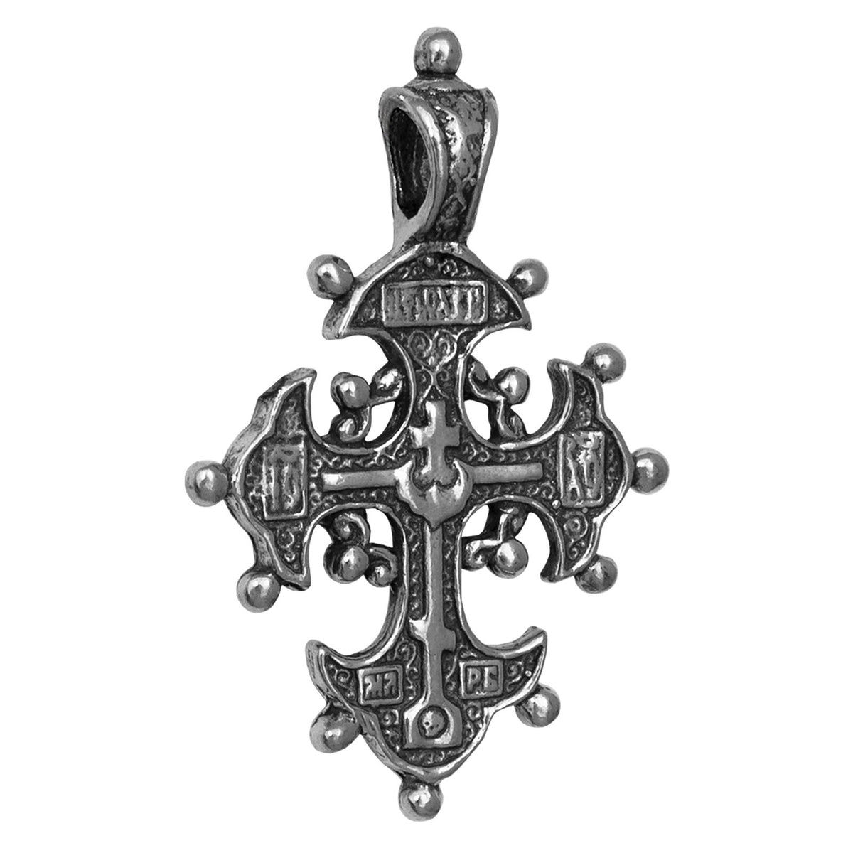 Orthodox tsata cross necklace sterling silver from Jerusalem
