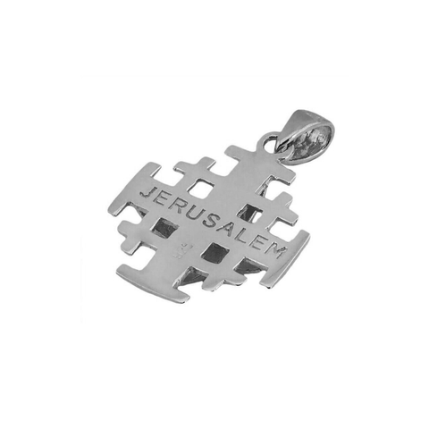 Shop Jerusalem Cross necklace silver — meaningful Christian gift
