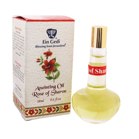 Rose of Sharon Anointing Oil 18ml – Biblical Scented Holy Oil for Prayer & Worship