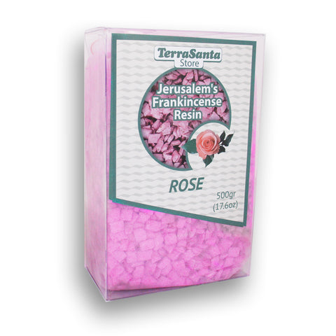 Biblical Rose Scented Jerusalem Frankincense Incense – Holy Land Fragrance for Prayer