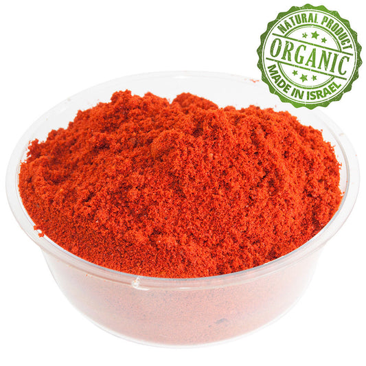 Organic Spice Powder Ground Sweet Paprika Pure Kosher Israel Seasoning 100-1900 gr