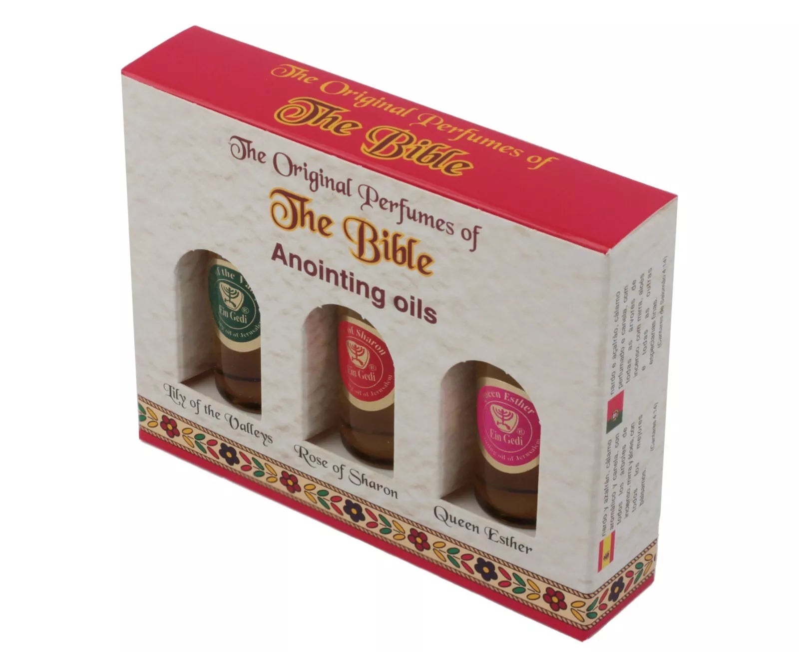 Anointing oils for prayer, worship, and sacred ceremonies — Lily of the Valleys, Rose of Sharon, Queen Esther 3-pack.