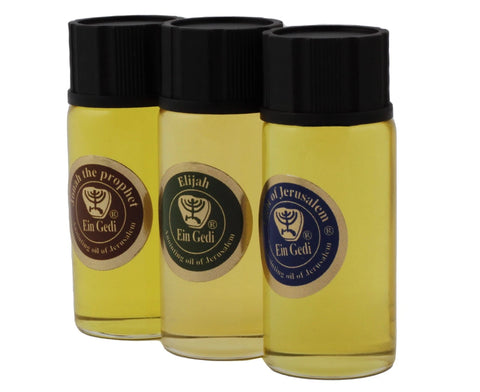 Anointing Oil 3pcs 10ml/0.3fl.oz Gift Set – Jonah, Elijah, Light of Jerusalem