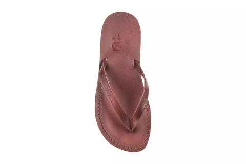 Unisex Leather Jesus Flip Flops – Authentic Holy Land Sandals