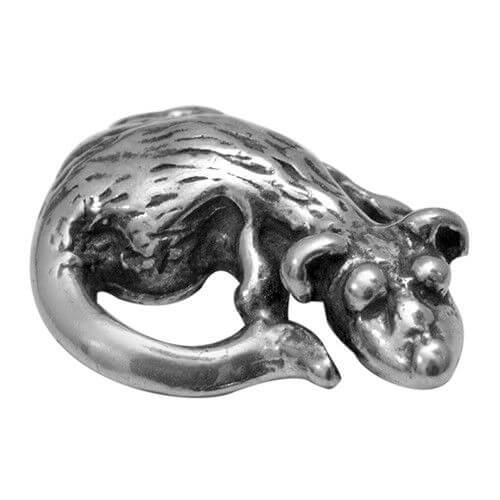 Amulet of Wealth Wallet Rat Silver 925 Tiny Purse Rat Money Talisman 0.7"