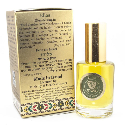 Anointing Oil Elijah Blessed in Jerusalem from Holy Land 0,4 fl.oz/12ml