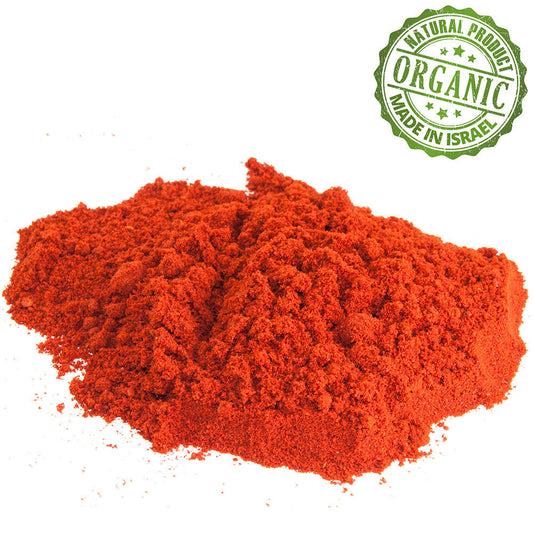 Organic Spice Powder Ground Sweet Paprika Pure Kosher Israel Seasoning 100-1900 gr