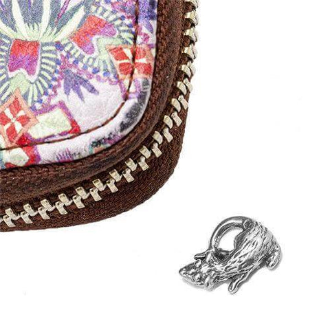 Amulet of Wealth Wallet Rat Silver 925 Tiny Purse Rat Money Talisman 0.7"