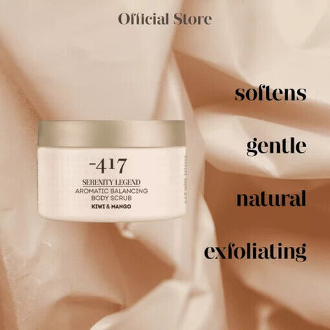 '-417 Dead Sea Mineral Vegan Exfoliating Bath Body Skin Scrub for Women & Men 400gr/14oz