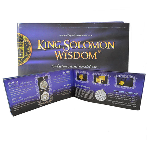 Seal of Clear Negative Energies King Solomon's 31st Seal Jerusalem Stone 3.8"