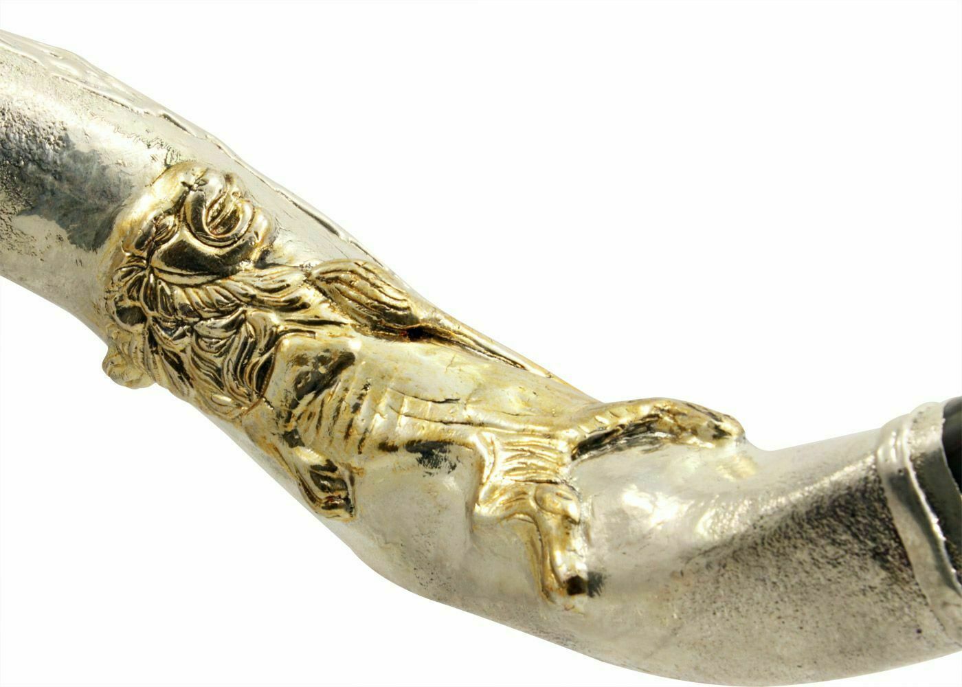 Silver Plated Kudu Yemenite Kosher Shofar The Lion Of Judah 122cm-127cm-1