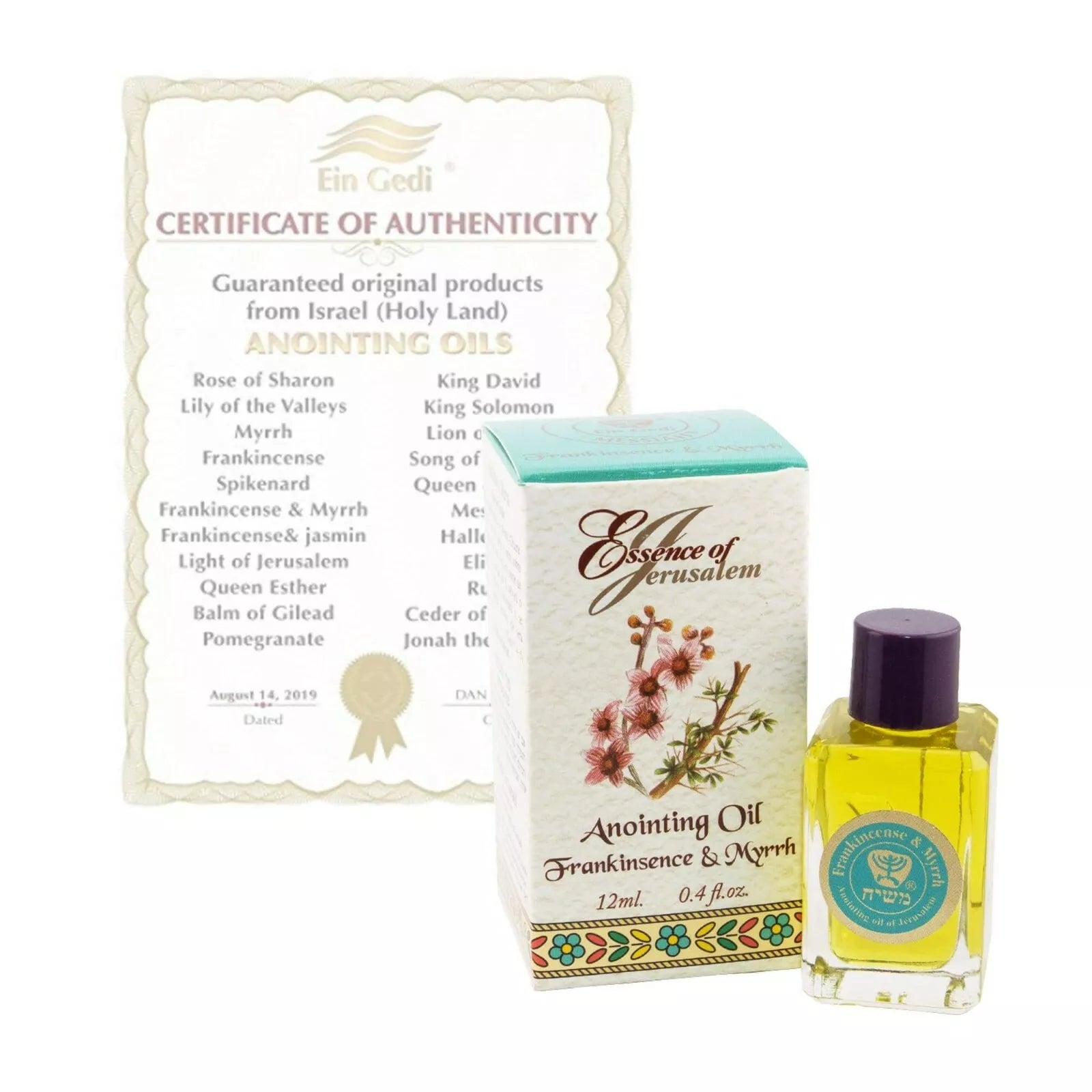 Biblical prayer oil with cedarwood fragrance – Essence of Jerusalem