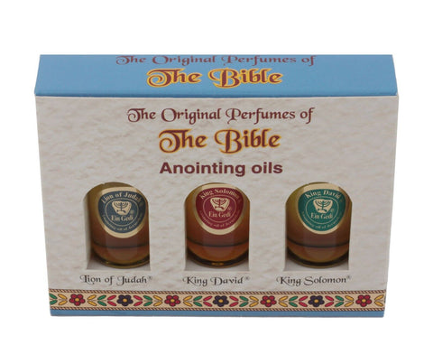 Biblical Fragrant 3pcs 10ml/0.3fl.oz Anointing Oils Authentic Holy Jerusalem Set