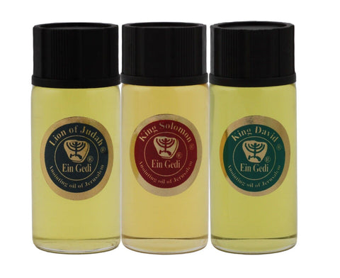 Biblical Fragrant 3pcs 10ml/0.3fl.oz Anointing Oils Authentic Holy Jerusalem Set