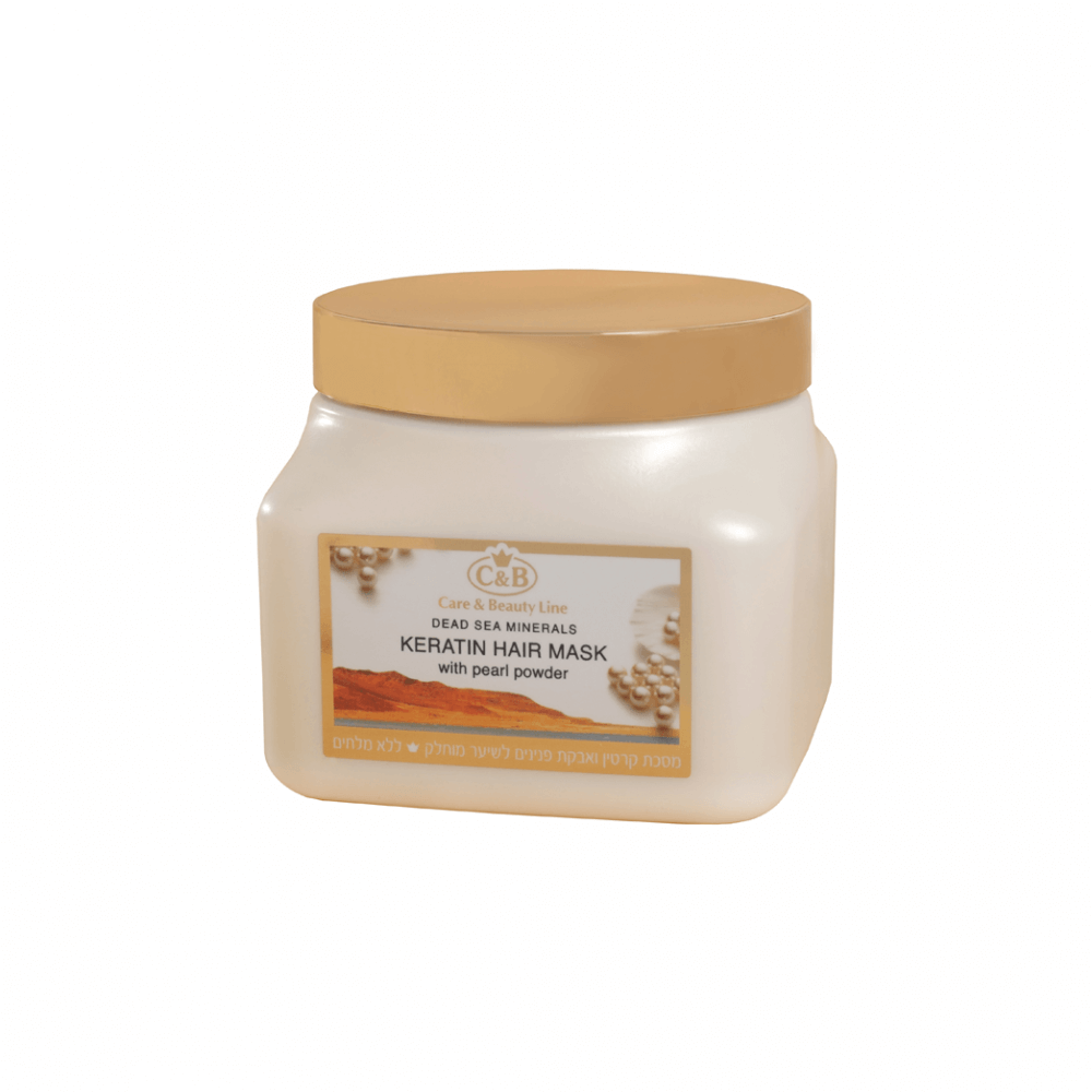 Keratin Hair Mask with Pearl Powder by Dead Sea Minerals C&B 500ml