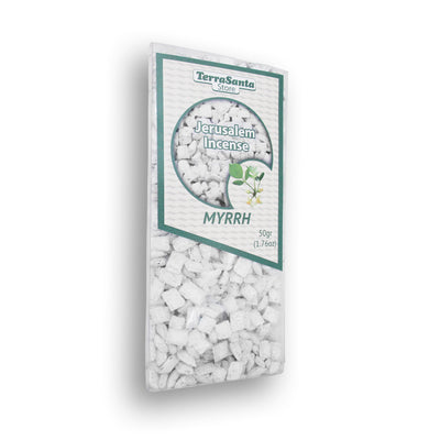 Sacred myrrh incense from Jerusalem for prayer and gifting
