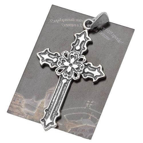 shop sterling silver crucifix pendant crafted in Israel
