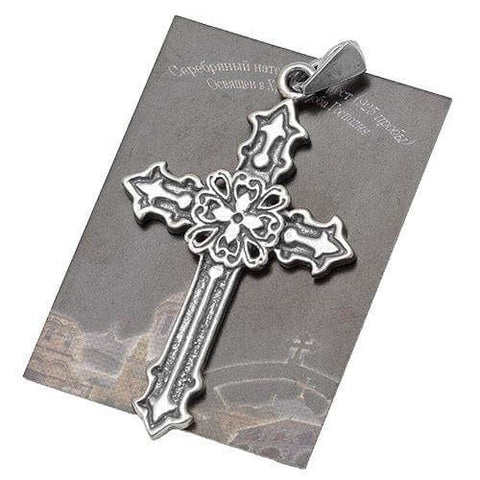 shop sterling silver crucifix pendant crafted in Israel
