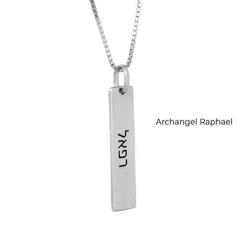 Silver 925 Judaica pendant symbolizing seven archangels