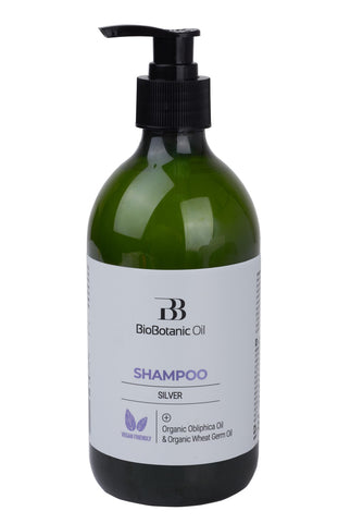 Silver (purple) shampoo for blonde and lightened hair, toning formula that neutralizes yellow brassiness and keeps cool, bright blonde shine