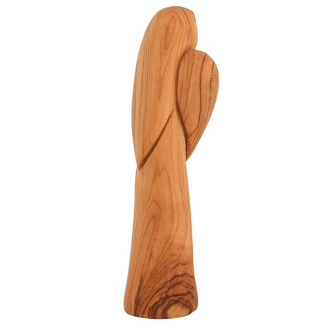 Spiritual family olive wood Virgin Mary holding Jesus
