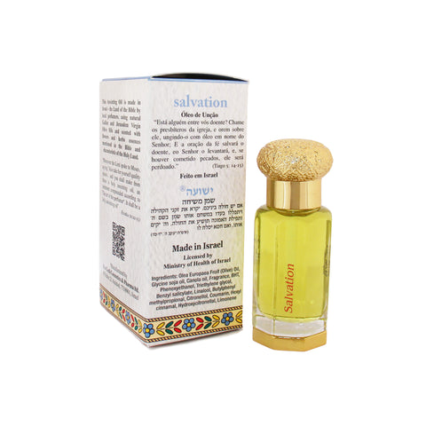 spiritual salvation anointing oil by Ein Gedi for prayer and devotion
