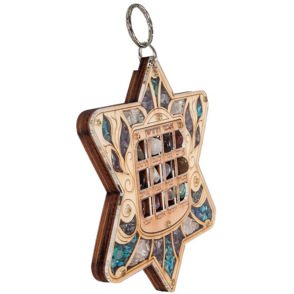 handmade wooden star of david art
