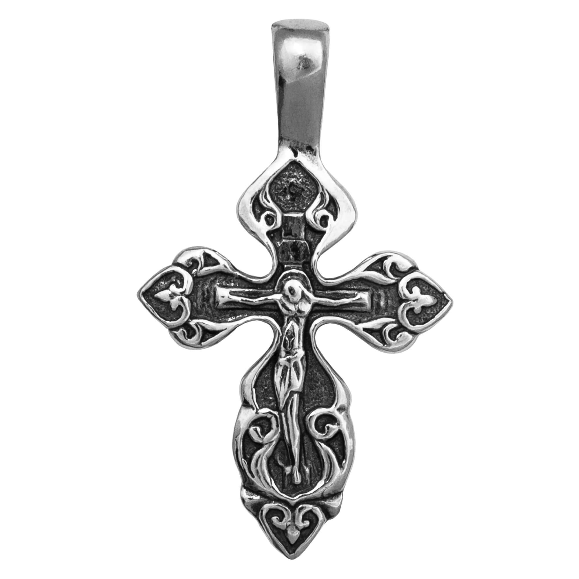 Sterling silver 925 cross necklace consecrated in Jerusalem