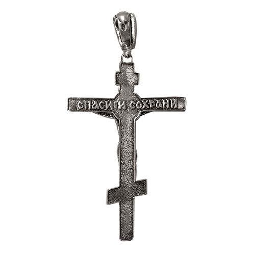 Sterling 925 Orthodox cross pendant — Holy Land devotional gift
