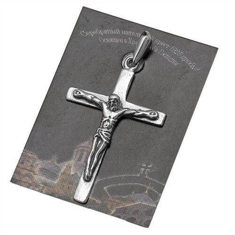 shop sterling silver cross necklace, Orthodox cross necklace silver
