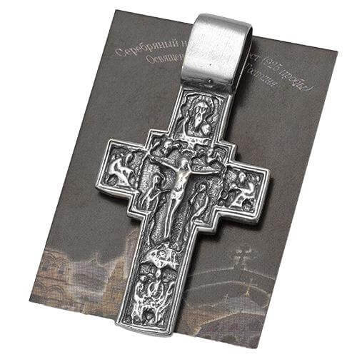 sterling silver Jerusalem cross pendant for devotion

