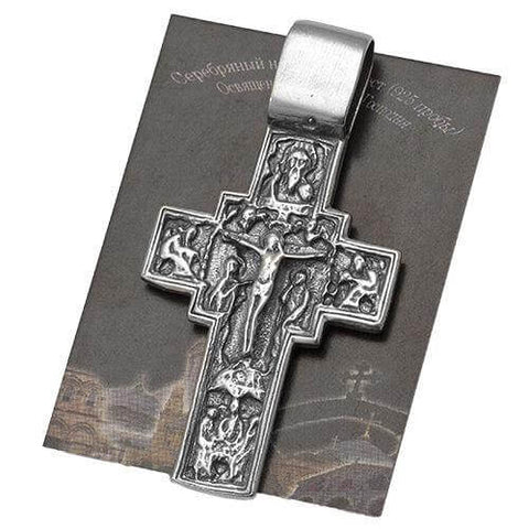 sterling silver Jerusalem cross pendant for devotion
