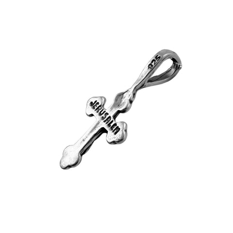 buy sterling silver Jerusalem cross necklace online
