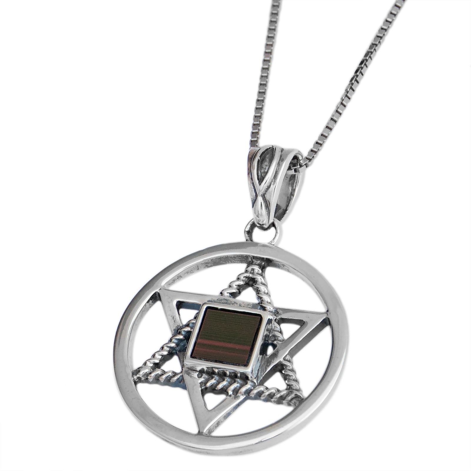jewish nano bible necklace sterling silver made in israel