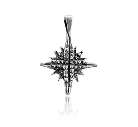 Sterling silver Star of Bethlehem pendant necklace 925 with spiritual meaning