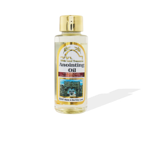 Bible Land Treasures Anointing Oil Set – 4 Biblical Oils from the Holy Land | 50 ml / 1.7 fl oz
