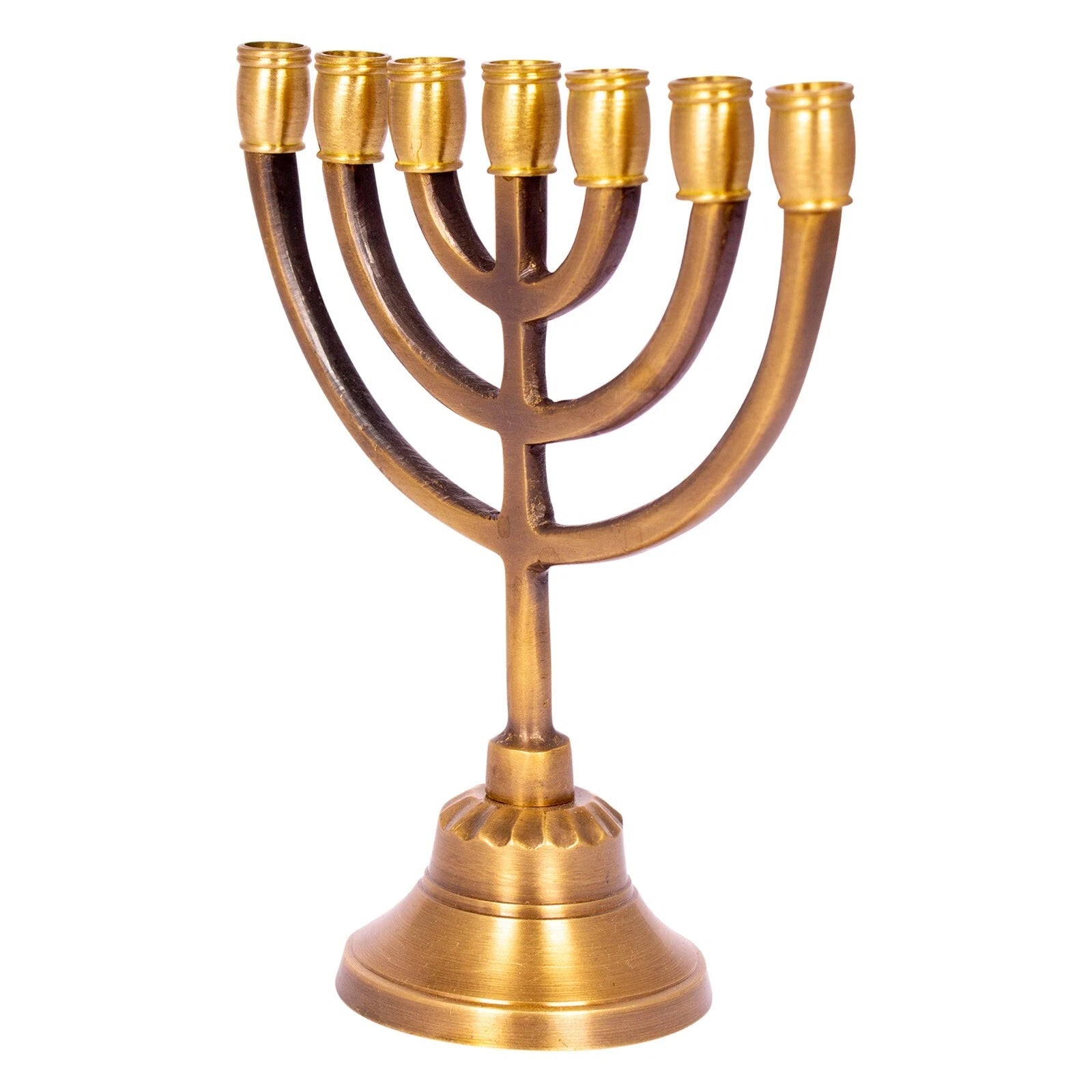 temple menorah replica gold finish
