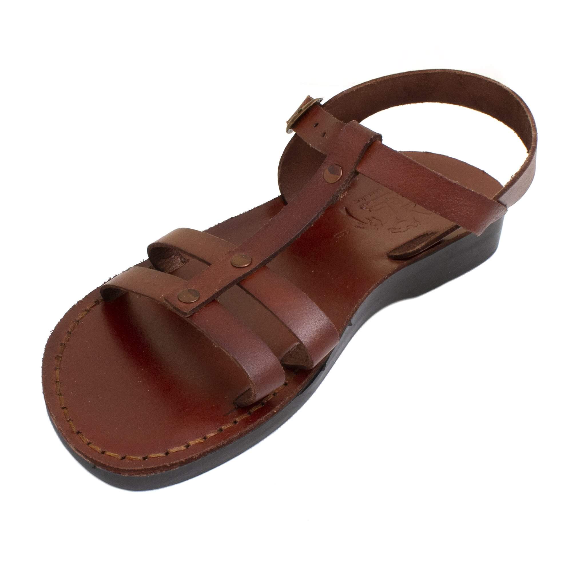 women’s leather Jesus sandals inspired by biblical tradition