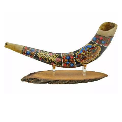 Painted by Aries Kudu Kosher Shofar Presents The Old City Jerusalem Decor